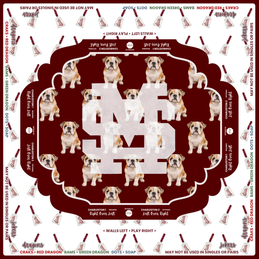 MS State Bulldogs Mahjong Mat • Preorder